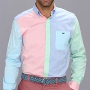 Vineyard Vines slim fit Tucker “party” shirt